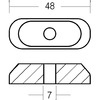 Tecnoseal Small Plate For Engine 2/55 Hp 2t