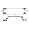 Tecnoseal-Platte für 150/275-PS-Motoren