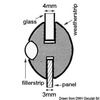 Profilé de joint de fenêtre Tessilmare